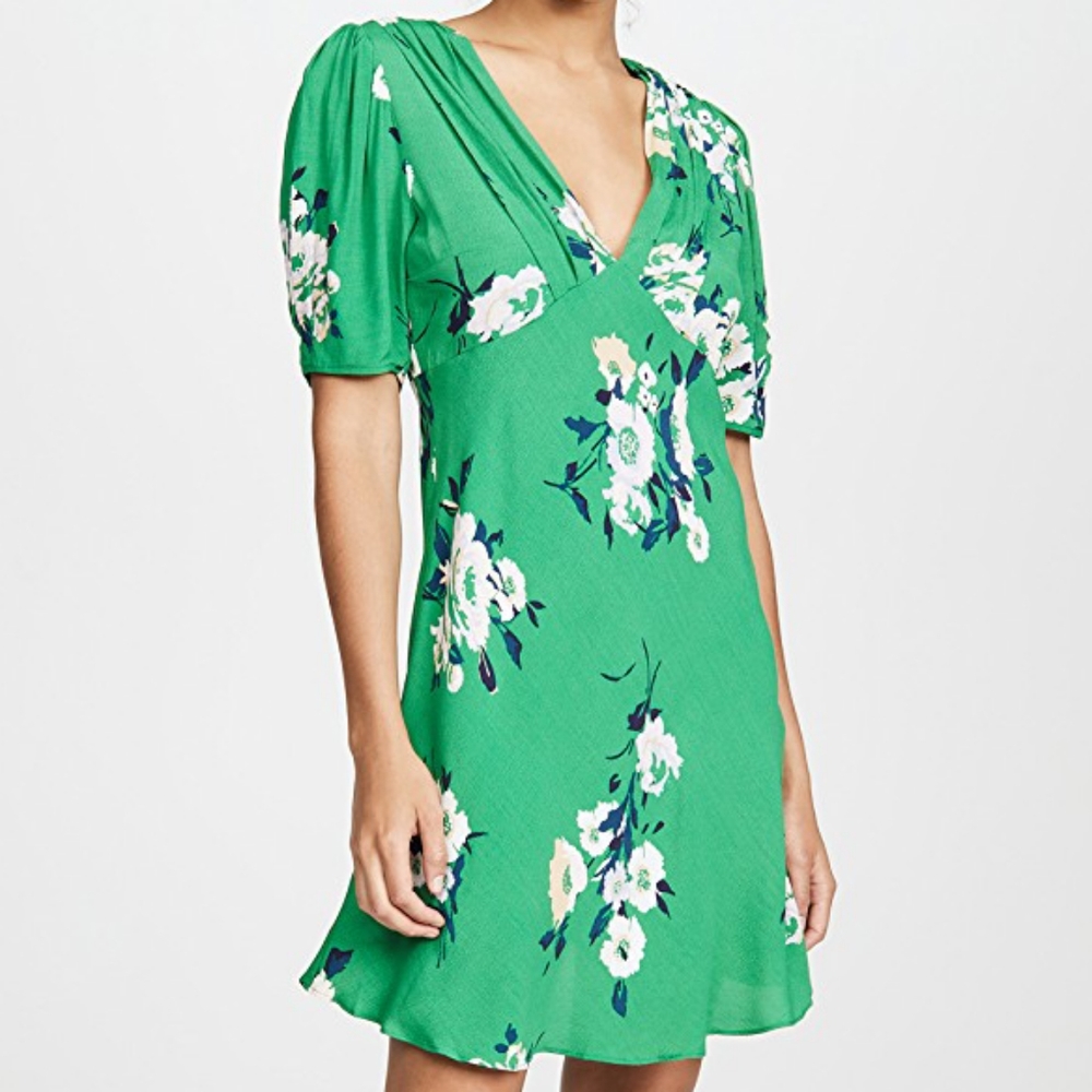 Free People Neon Garden Mini Dress